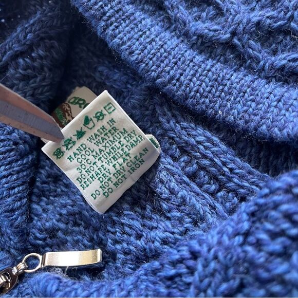 Aran Crafts Kids Merino Hooded Aran Zip Cardigan 6-7 Y - Picture 8 of 11